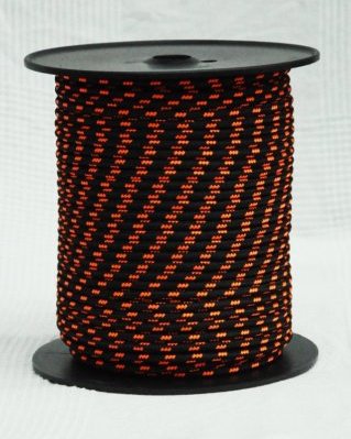 Djembe PES Tau 6 mm Schwarz / Neonorange 100 m
