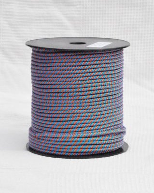 Djembe PES Tau 5 mm Diagonale Blau / Kupfer 100 m