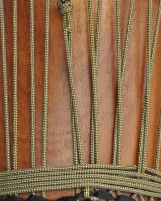 Djembe PES Tau 5 mm Schachbrett Sonnenblumengelb / Violett 100 m