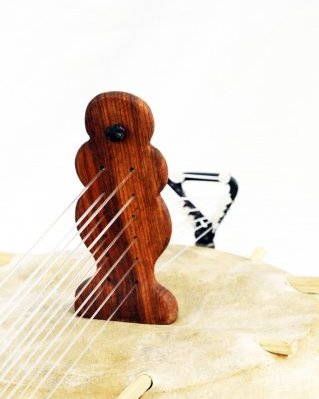 Klassische Kamale Ngoni Instrument 12 Saiten