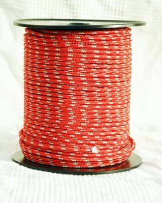 Djembe PES Tau 6 mm Rot / Grau 100 m