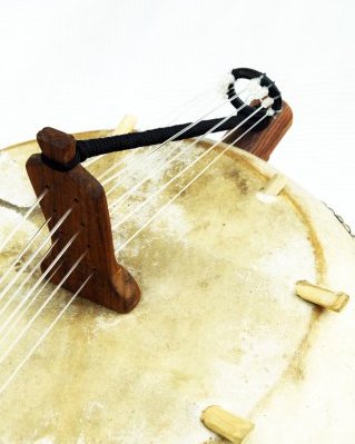 Klassische Kamale Ngoni Instrument 8 Saiten