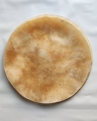 Sehr sehr dickes Trommel Rinder- / Stier- / Büffel- Fell ohne Haar L