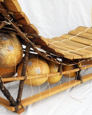 Bwaba Balafon Instrument 15 Klangstäbe