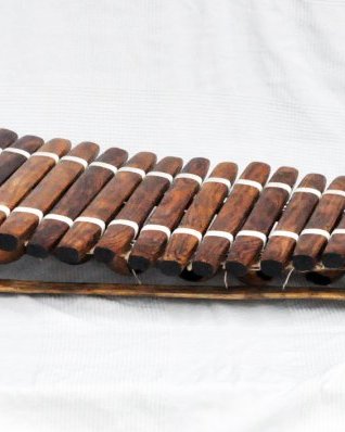 Mandika diatonisches Balafon Instrument 16 Klangstäbe