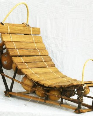 Bwaba Balafon Instrument 15 Klangstäbe