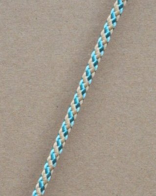 Djembe PES Tau 5 mm Diagonale Pastellblau / Beige 100 m