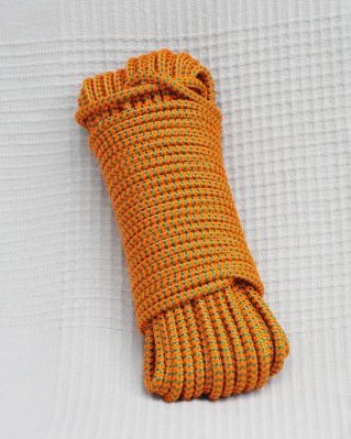 Djembe PES Tau 5 mm Fischgrät Neonorange / Grün 20 m