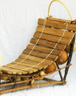 Bwaba Balafon Instrument 15 Klangstäbe