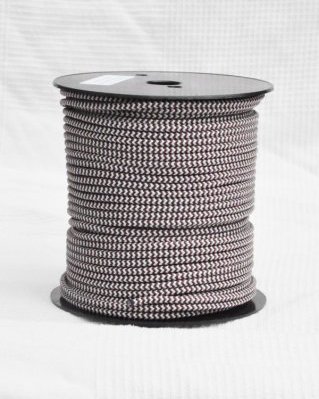 Djembe PES Tau 5 mm Zigzag Bordeauxrot / Grau 100 m