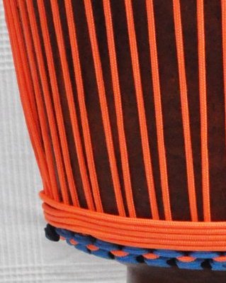 Verstärktes Djembe Trommel Seil 5 mm Neonorange 20 m