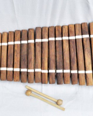 Bobo diatonisches Balafon Instrument 22 Klangstäbe