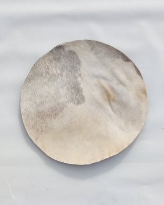 Sehr dünnes Djembe Eselfell mit Haaren M